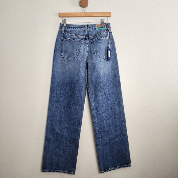 NEW Daily Blue Adriano Goldshmied Love Pleated High Waisted Jean Storm 26 - Picture 11 of 12